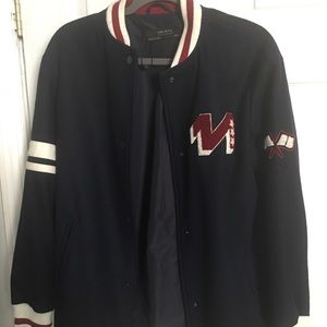 Women’s Zara varsity jacket